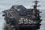 美军“卡尔·文森”航母战斗群驶向朝鲜半岛附近水域