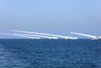 海军在黄渤海海空域实弹演习 实射各型导弹数十枚