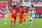中国女足3:2逆转韩国女足 夺得亚洲杯冠军