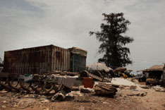 基础建设仍极为落后的几内亚首都科纳克里。