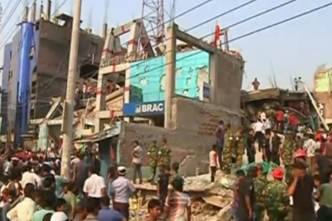 孟加拉国塌楼近百人死亡