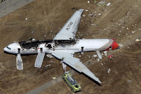 韩亚航空飞机坠毁旧金山
