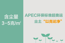 APEC环保标准超奥运 尘土“以克论净”