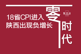 18省CPI进入零时代 陕西出现负增长