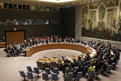 The UN Security Council adopts a resolution to impose new sanctions on North Korea on March 2.