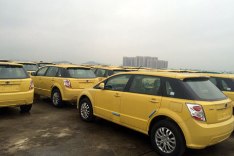 The 240 BYD electric cars bought by a government-backed taxi company in Nanjing in 2014 are still in a BYD warehouse in the southern city of Shenzhen