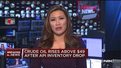 国际油价：美国原油库存预计减少 WTI突破49美元