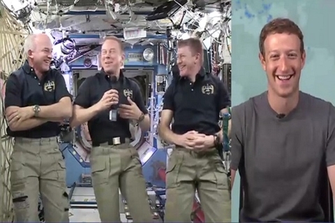 Facebook直播扎克伯格与国际空间站宇航员对话