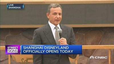 迪士尼CEO：上海新乐园是中国与迪斯尼合作的见证