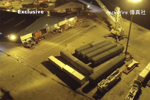 A screenshot of video footage released by FactWire News Agency on July 5 shows six subway carriages at Jurong Port in Singapore in the mid-June