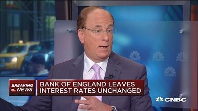 贝莱德CEO芬克：十分确信英国将陷入短期衰退