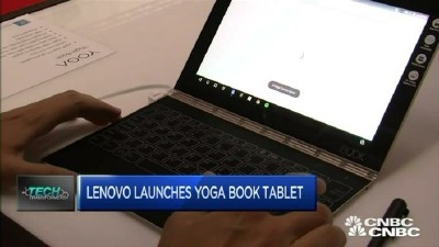 联想发布Yoga Book平板 主打压力触控键盘