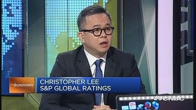 标普：预计中国信贷风险将上升