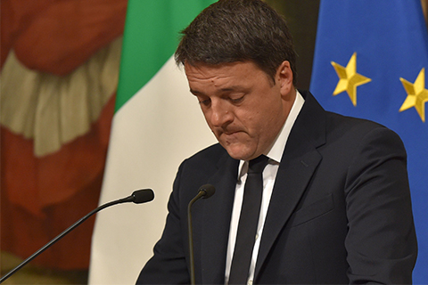 意大利宪法公投遭拒 伦齐宣布辞职