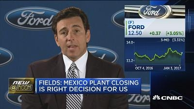 福特CEO：取消在墨西哥建厂并非迫于特朗普压力
