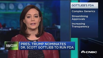 特朗普提名新FDA局长 对医药行业态度友好