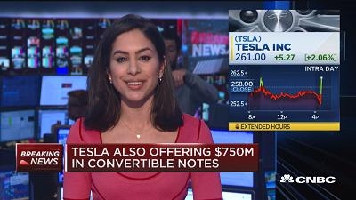 特斯拉增发2.5亿美元普通股 为Model 3上市做准备