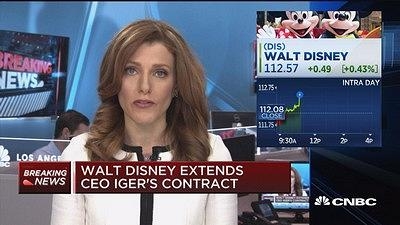 迪士尼延长CEO艾格任期至2019年