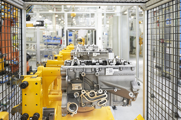 A view of the new Jaguar Land Rover engine factory in Changshu, Jiangsu province. Photo: Jaguar