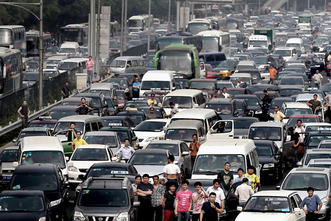 得益于共享单车等因素 中国城市拥堵指数下降