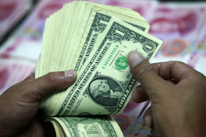 China’s holdings of U.S. Treasury bonds rose by $44.2 billion in June, the largest increase since July 2011’s gain of $149.4 billion and the fifth consecutive month of increase. Photo: Visual China