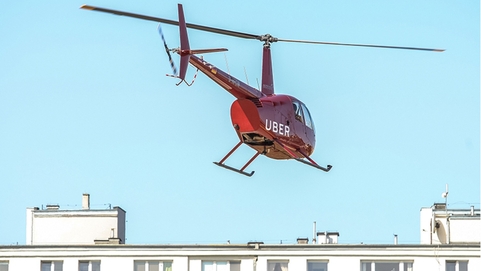 波兰Uber推出直升机业务 一键叫达即刻“上天”