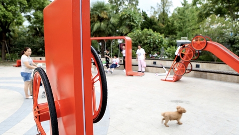 全国首个共享单车主题儿童社区乐园落户上海