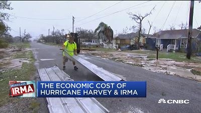穆迪：初步估计两飓风造成的经济损失与“卡特里娜”相仿