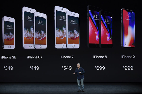 苹果公司发布新品 iPhone X发货晚于预期
