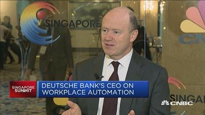 德银CEO：大量银行工作将交给机器人
