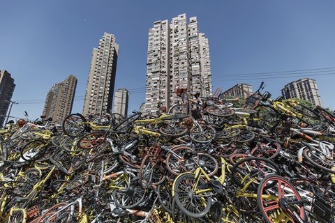上海交通委要求超170万辆共享单车登记上牌  