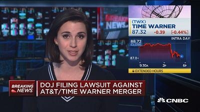 美司法部正式提起上诉 阻止AT&T收购时代华纳