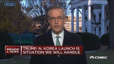 朝鲜再次发射导弹 特朗普表示将“处理”这一局势
