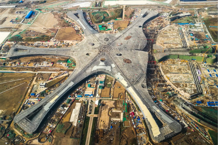One civil aviation official has argued that Beijing's new airport (pictured) will not help ease congestion at the capital's existing airport, as the problem is due to airspace restrictions rather than insufficient infrastructure. Photo: IC