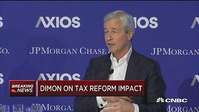 摩根大通CEO戴蒙：美国税改将带来更多就业机会