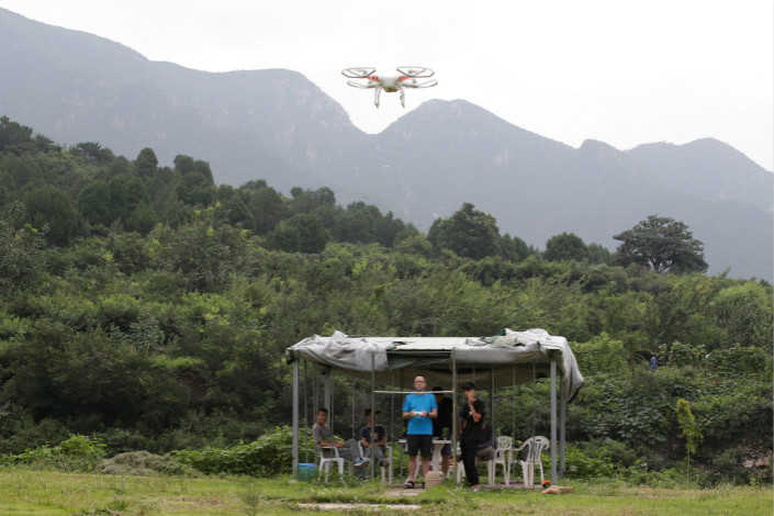 DJI leads the world in consumer drone sales, with a global market share of 70%. But the company was a latecomer to agricultural devices, with its first launch in March 2016. Photo: Visual China
