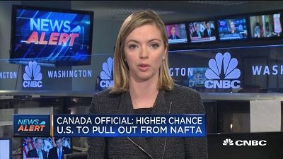 加拿大官员：美国退出NAFTA几率增大