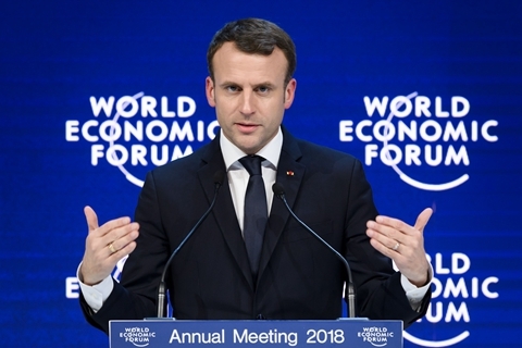 2018冬季达沃斯|马克龙：法国将重回欧盟核心