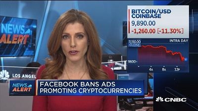 Facebook对加密货币相关广告下禁令