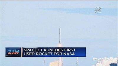 SpaceX首次使用可回收火箭执行NASA发射任务
