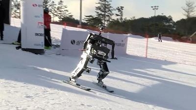 平昌冬奥会之外 机器人也来参加滑雪比赛