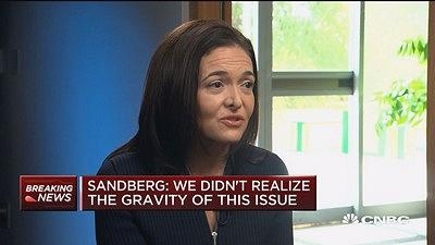 桑德伯格回应Facebook数据丑闻：当时没意识到问题的严重