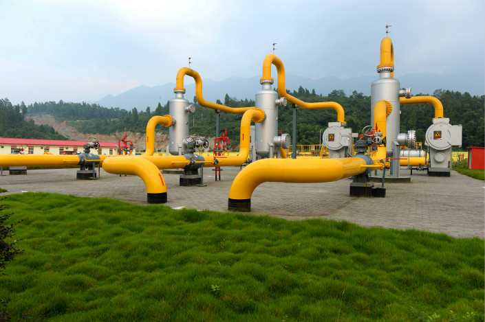Natural gas infrastructure in Fuling, Southwest China's Sichuan province. Photo: VCG