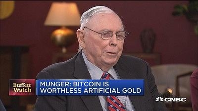 芒格：比特币是不值钱的人造黄金