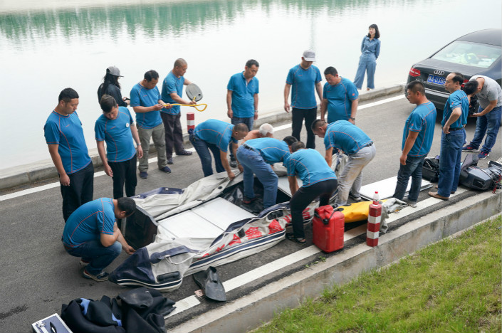 Police recovered a body from a Zhengzhou canal on May 12, later confirming it was the corpse of the man suspected of killing a flight attendant after picking her up through Didi Chuxing's Didi Hitch carpooling service. Photo: IC