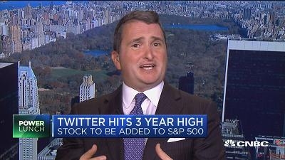 推特将入驻标普500指数 股价创三年新高