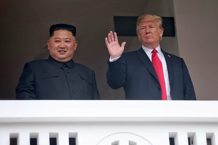 North Korean leader Kim Jong Un and U.S. President Donald Trump meet for their summit at the Capella Hotel on Sentosa Island in Singapore on June 12. Photo: VCG
