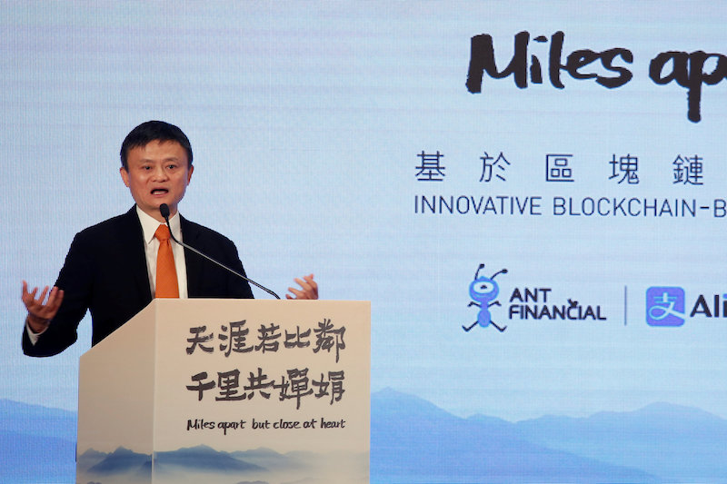 Alibaba Group founder Jack Ma speaks during a news conference in Hong Kong June 25. Photo: VCG