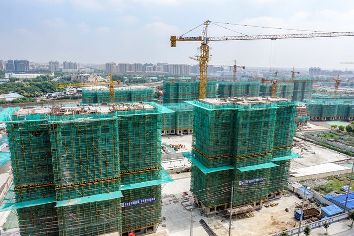 Apartment blocks are built in Shanghai on June 7. Photo: VCG