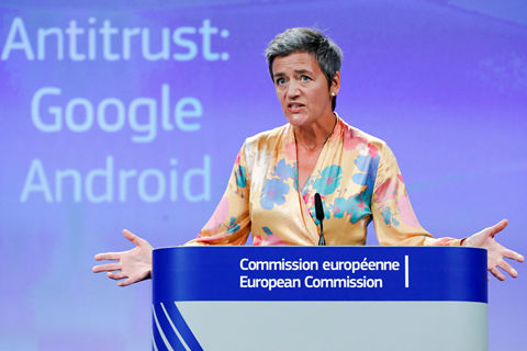欧盟对谷歌开罚43亿欧元 指控其以安卓优势垄断搜索市场